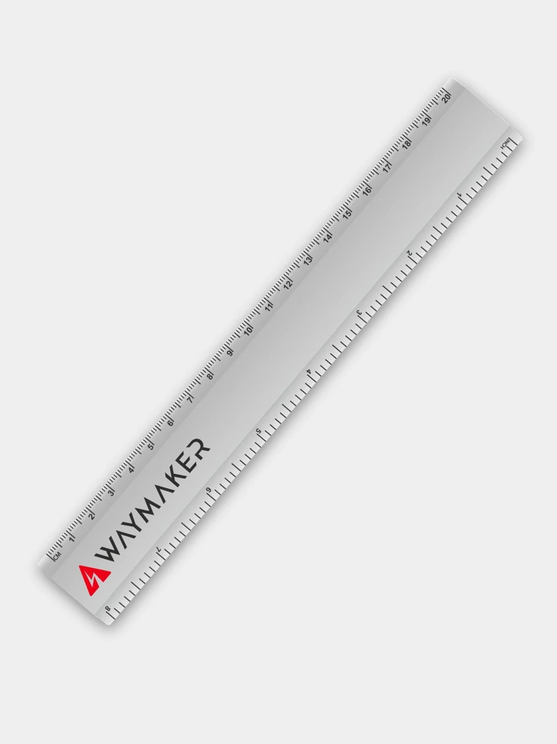 Waymaker – fém vonalzó, 20 cm