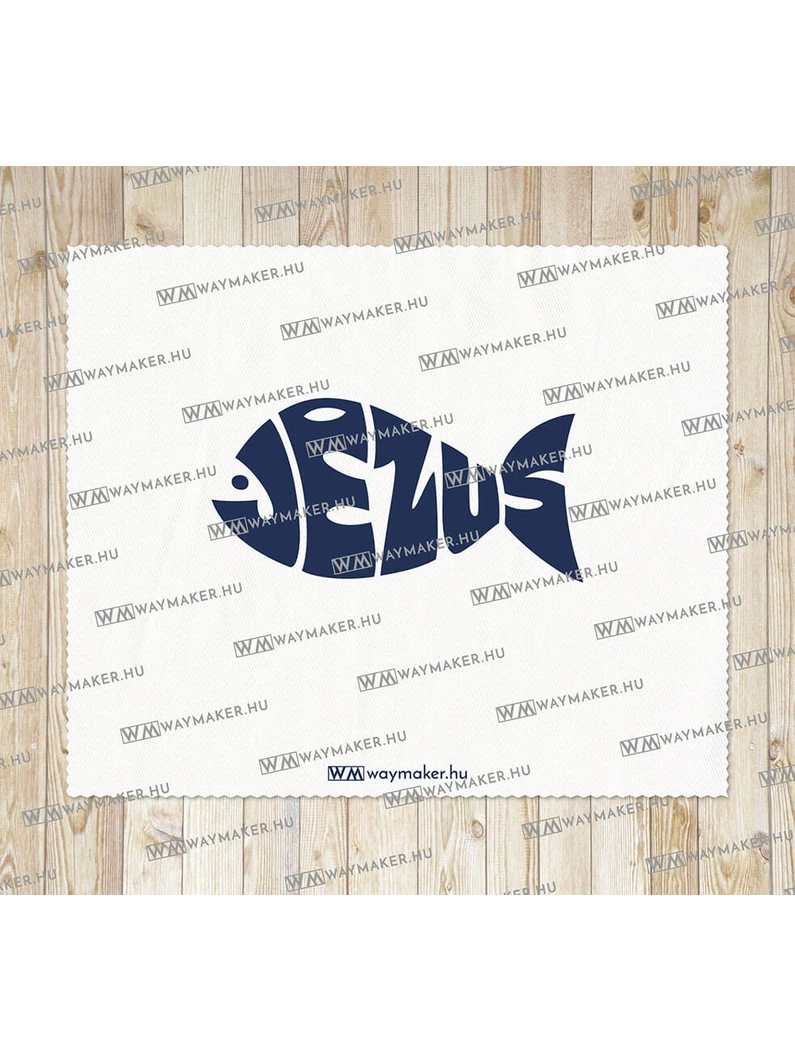 Jézus-hal – törlőkendő