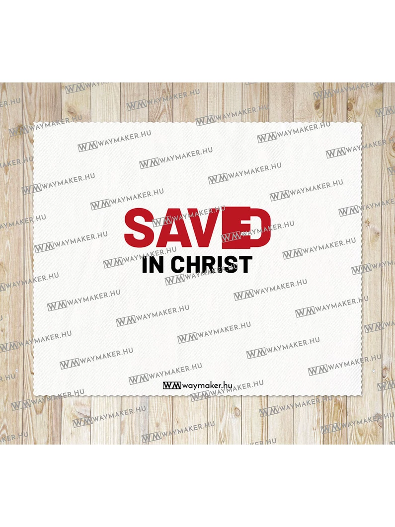 „Saved in Christ” – törlőkendő
