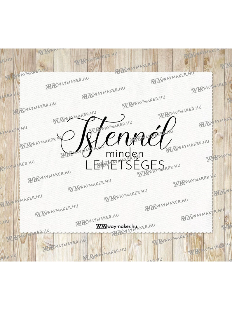 „Istennél minden lehetséges” –  törlőkendő