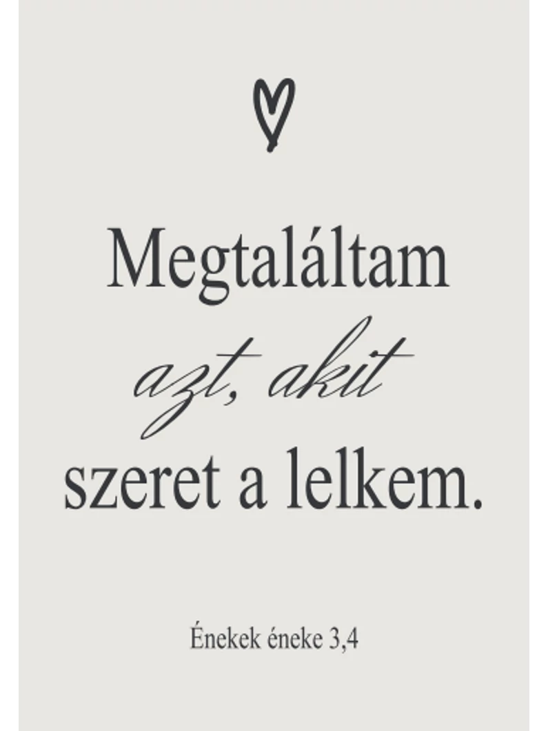 Megtaláltam azt, akit szeret a lelkem – képeslap csomag (10 db)