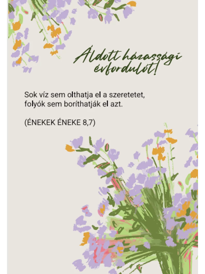 Sok víz sem olthatja el – képeslap csomag (10 db) – házassági évf.