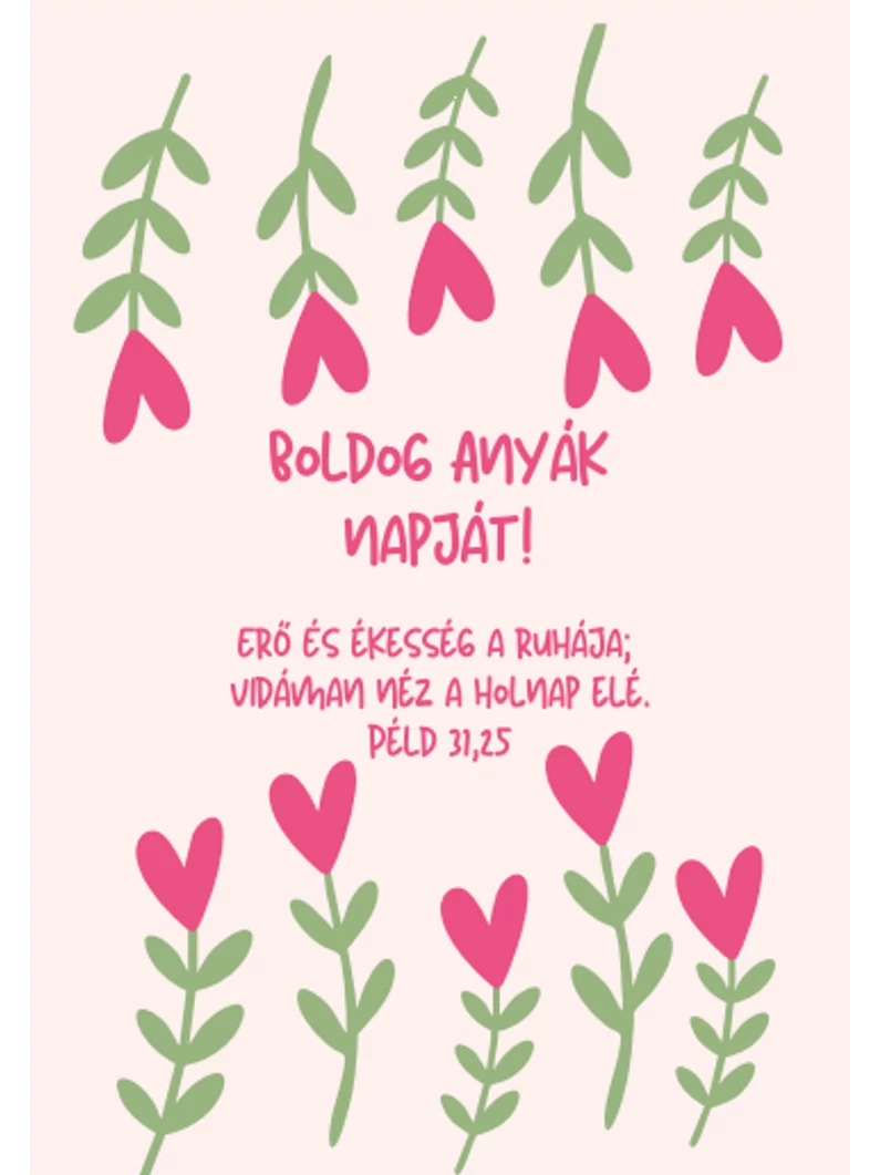 Erő és ékesség a ruhája – képeslap csomag (10 db) – Anyák napja