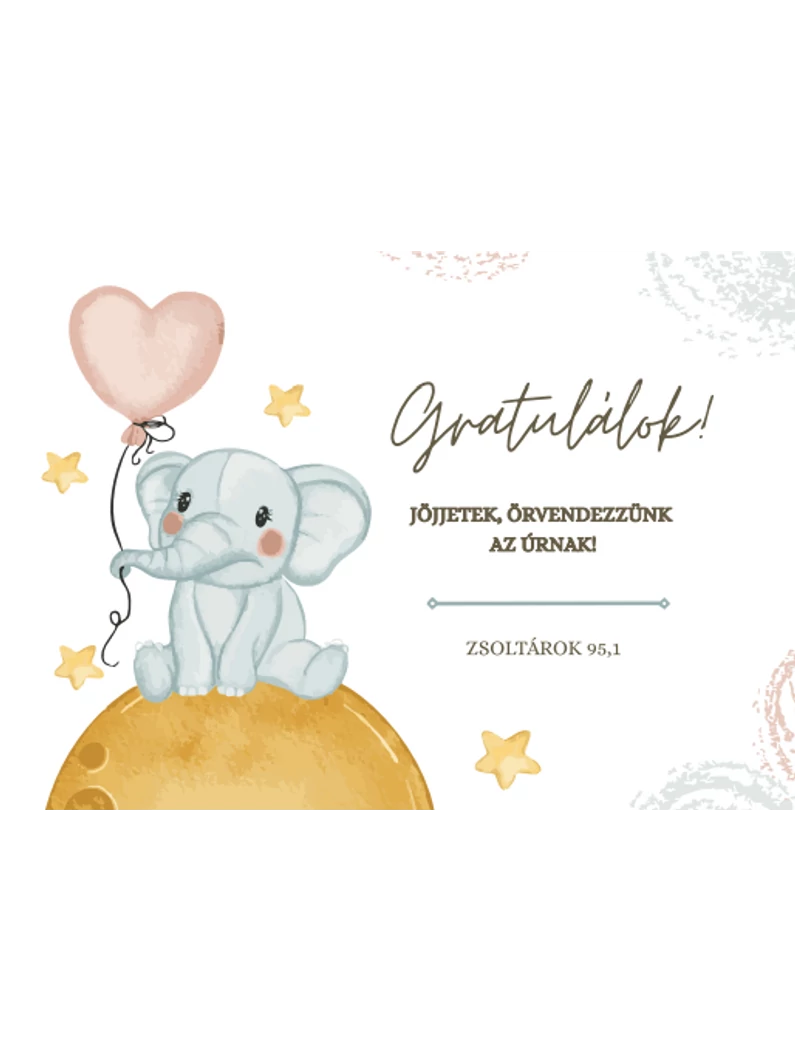 Jöjjetek, örvendezzünk – képeslap csomag (10 db) – gyermekszületés