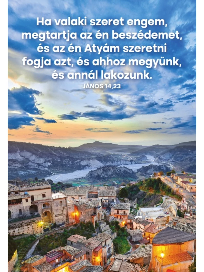 Képeslapcsomag, vegyes (álló) – Jézus ígéretei János evangéliumából – 14 db/csomag