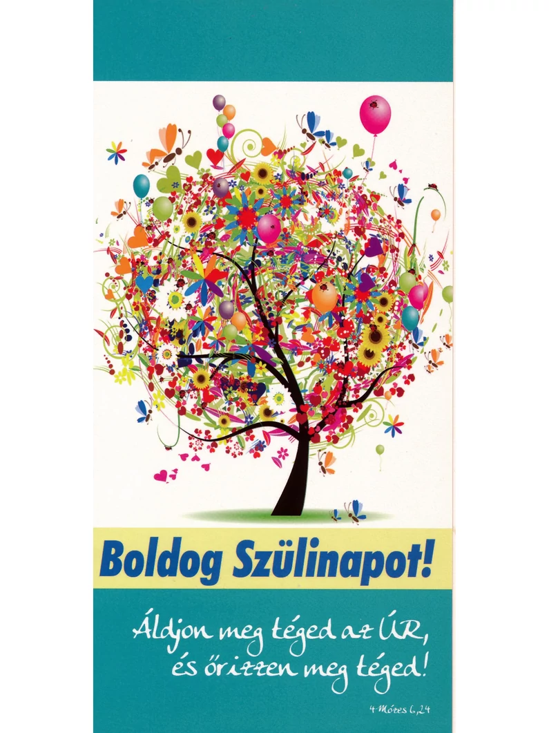 Áldjon meg téged az Úr... (születésnap) – Borítékos képeslap