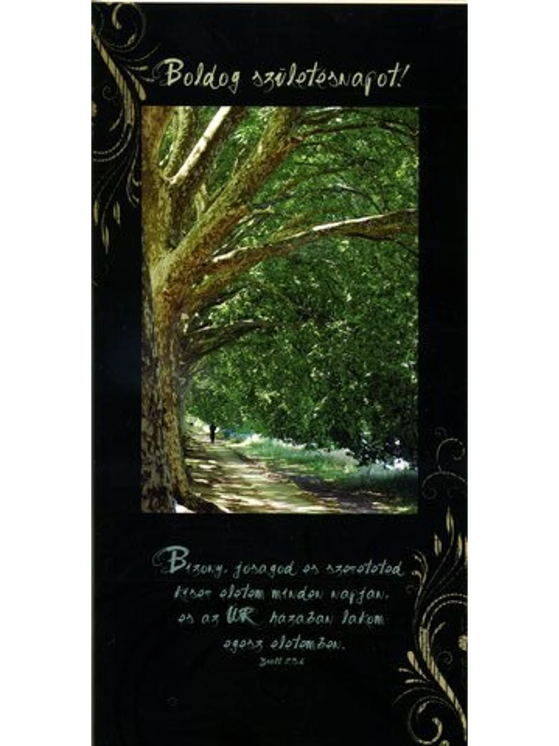 Bizony, jóságod és szereteted... (születésnap) – Borítékos képeslap