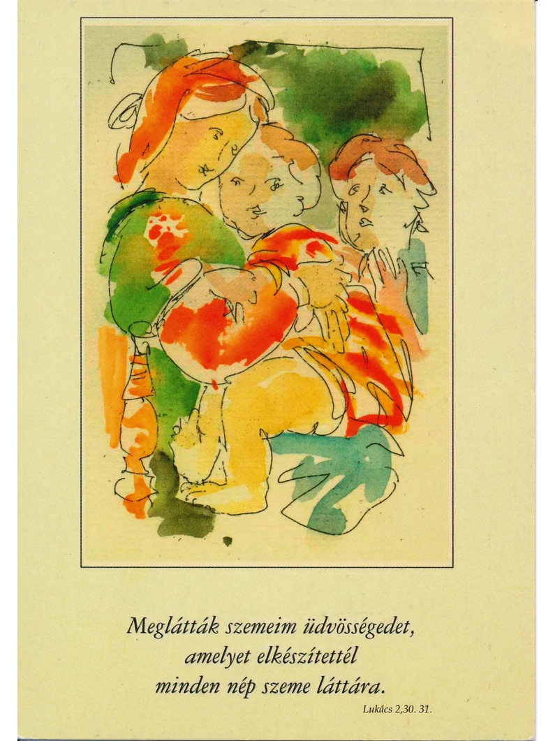 Meglátták szemeim üdvösségedet... (karácsony) – Képeslap csomag (KE-202)