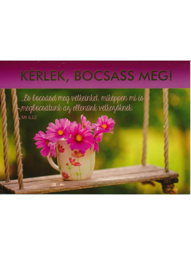 ...És bocsásd meg vétkeinket... (bocsánatkérés) – Képeslap csomag (KE-U9)
