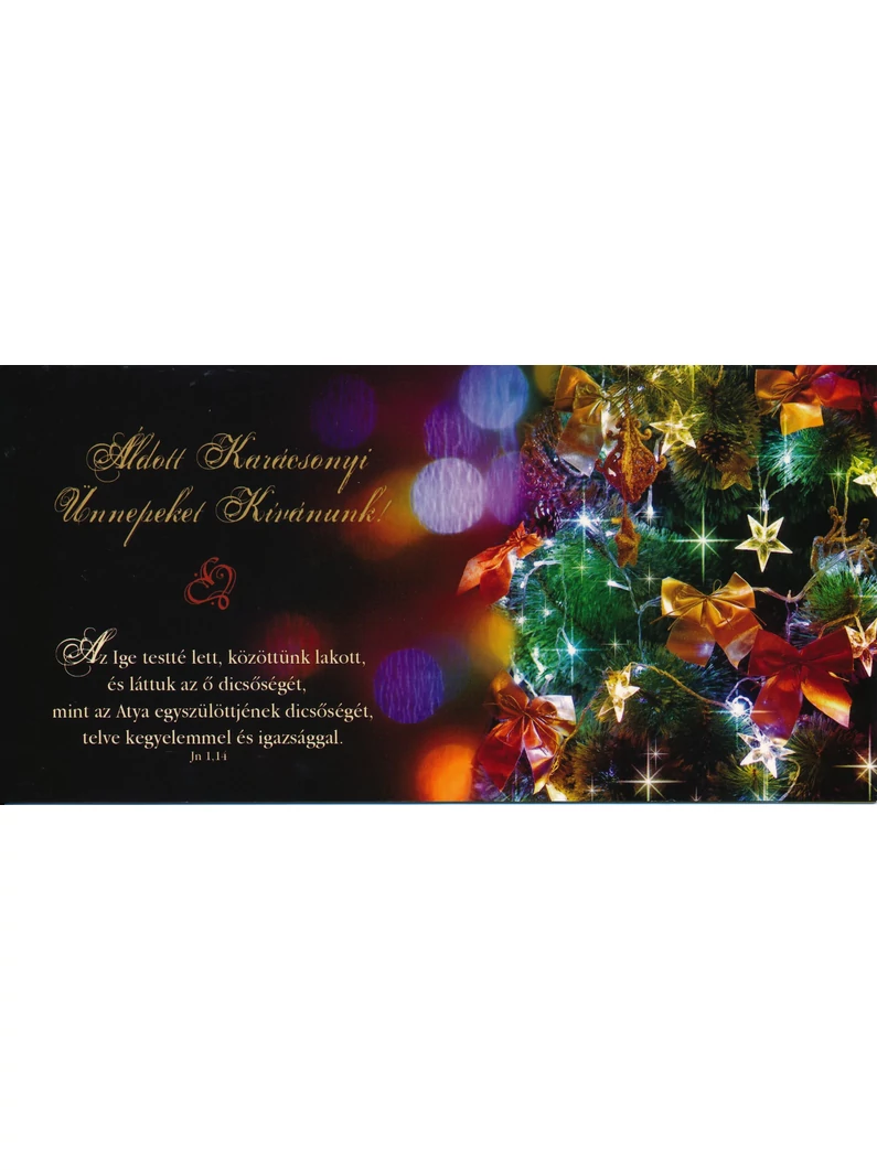 Az Ige testté lett... – Karácsonyi borítékos képeslap