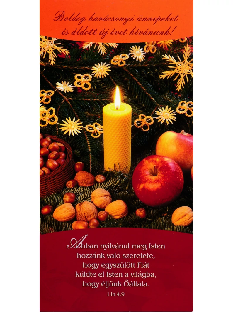 Abban nyilvánul meg Isten hozzánk való szeretete... – Karácsonyi borítékos képeslap