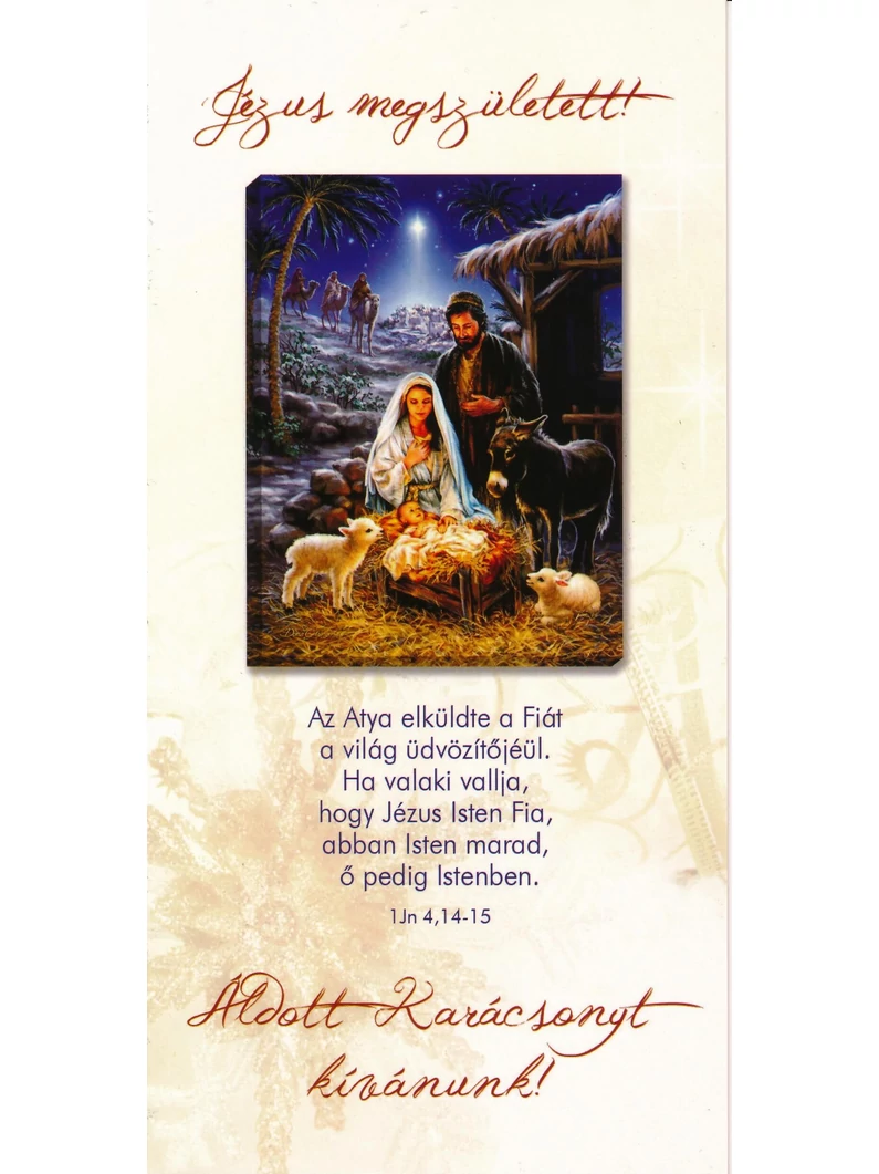 Az Atya elküldte a Fiát... – Karácsonyi borítékos képeslap