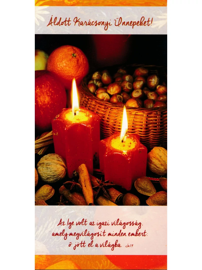 Az Ige volt az igazi világosság... – Karácsonyi borítékos képeslap