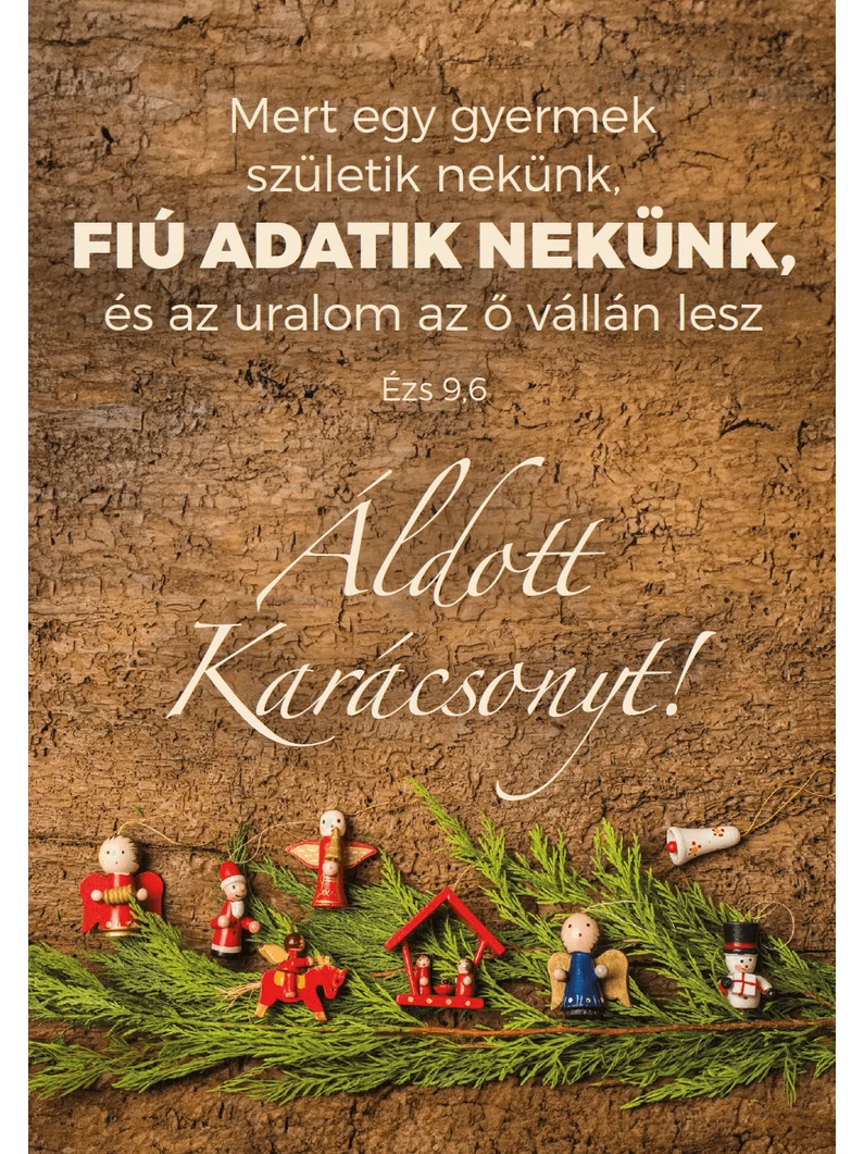 Mert egy gyermek születik nekünk... – Karácsonyi képeslap csomag