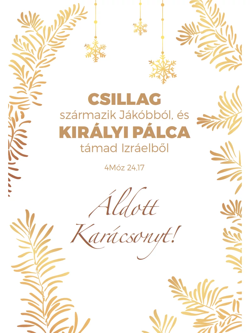 Csillag származik Jákóbból... – Karácsonyi képeslap csomag