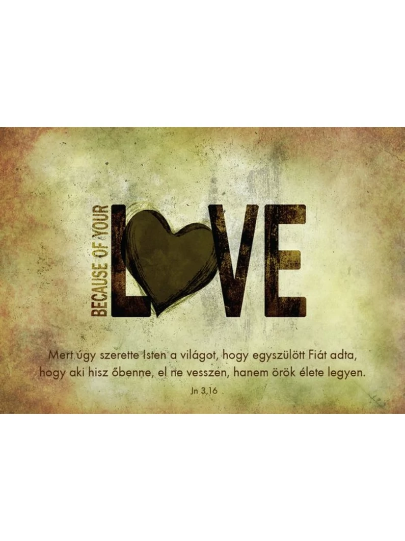 Mert úgy szerette Isten a világot... – Képeslap csomag (KE-S8)