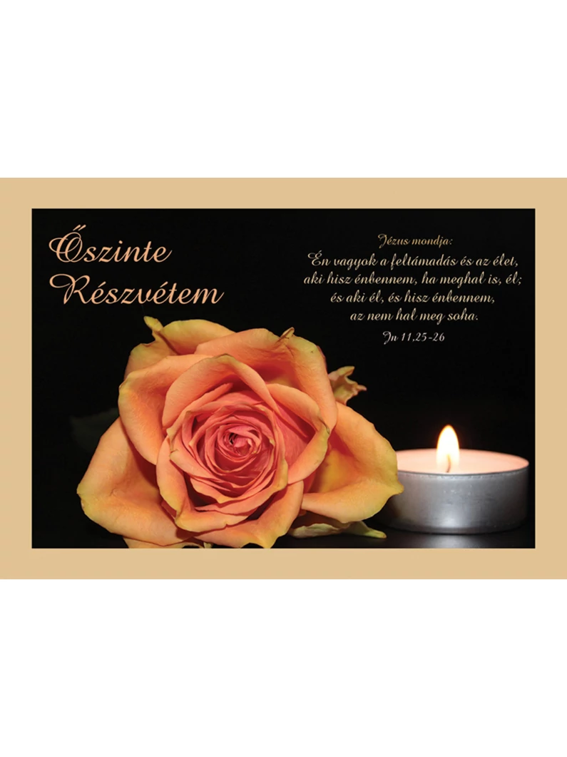 Én vagyok a feltámadás és az élet... (részvét) – Képeslap csomag (KE-U13)