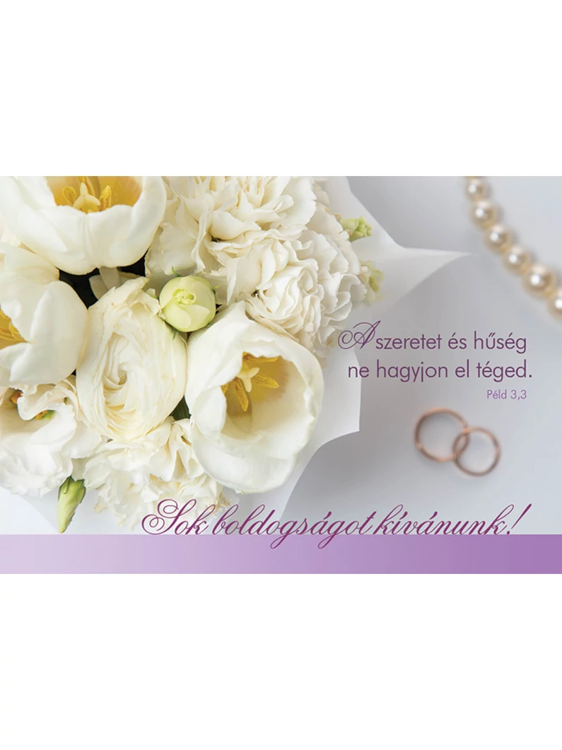 A szeretet és hűség ne hagyjon el téged (esküvő) – Képeslap csomag (KE-U14)