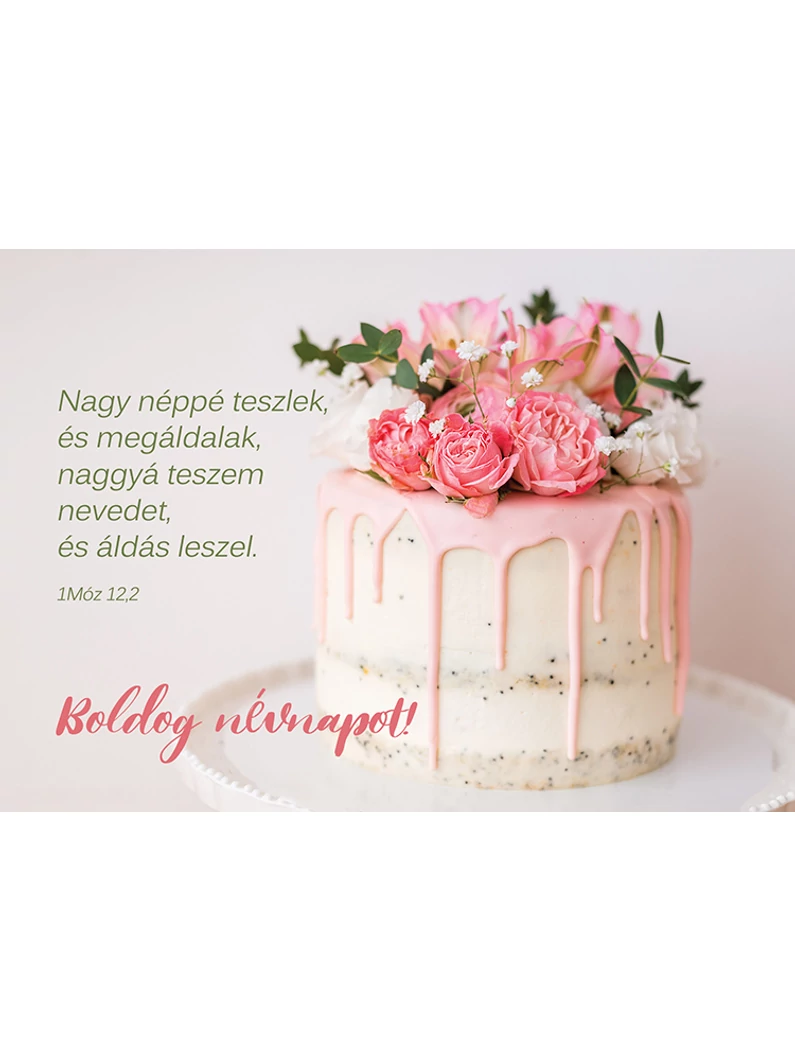 Nagy néppé teszlek és megáldalak... (névnap) – Képeslap csomag (KE-V11)