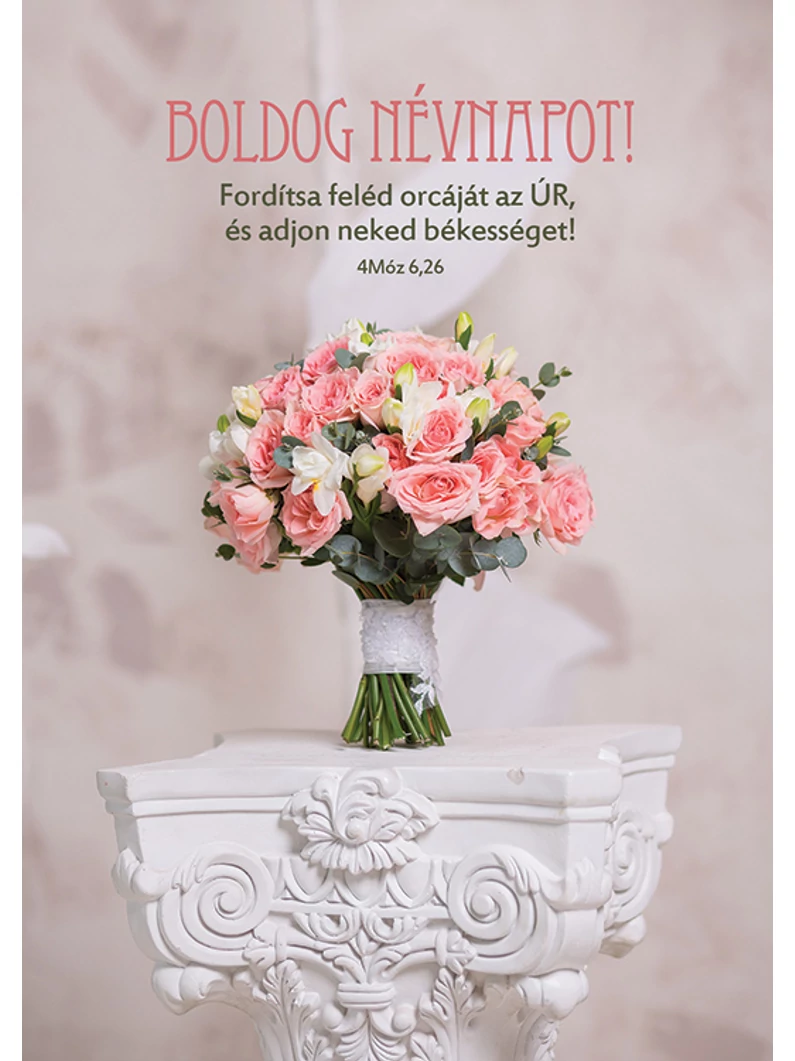 Fordítsa feléd orcáját az Úr... (névnap) – Képeslap csomag (KE-V13)