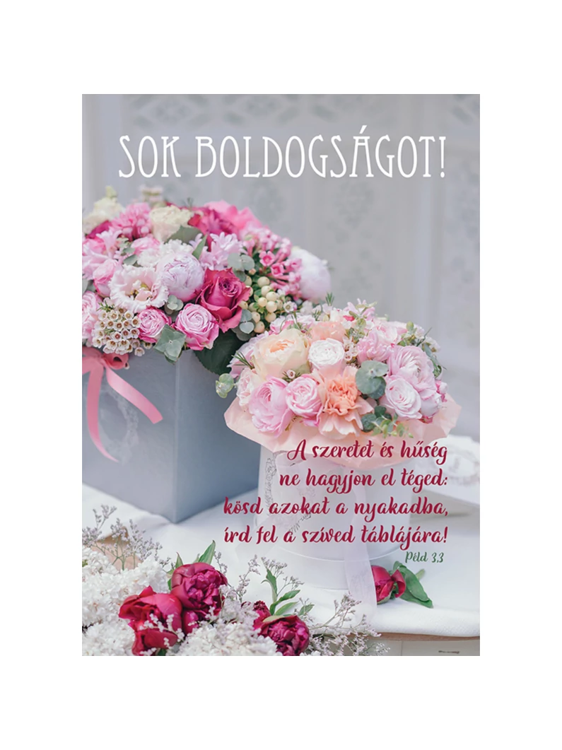 A szeretet és hűség ne hagyjon el téged... (esküvő) – Képeslap csomag (KE-V16)