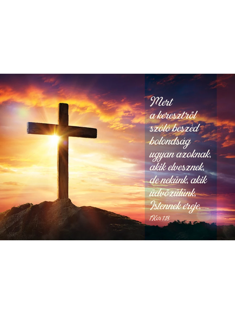 Mert a keresztről szóló beszéd... – Képeslap csomag (KE-V6)