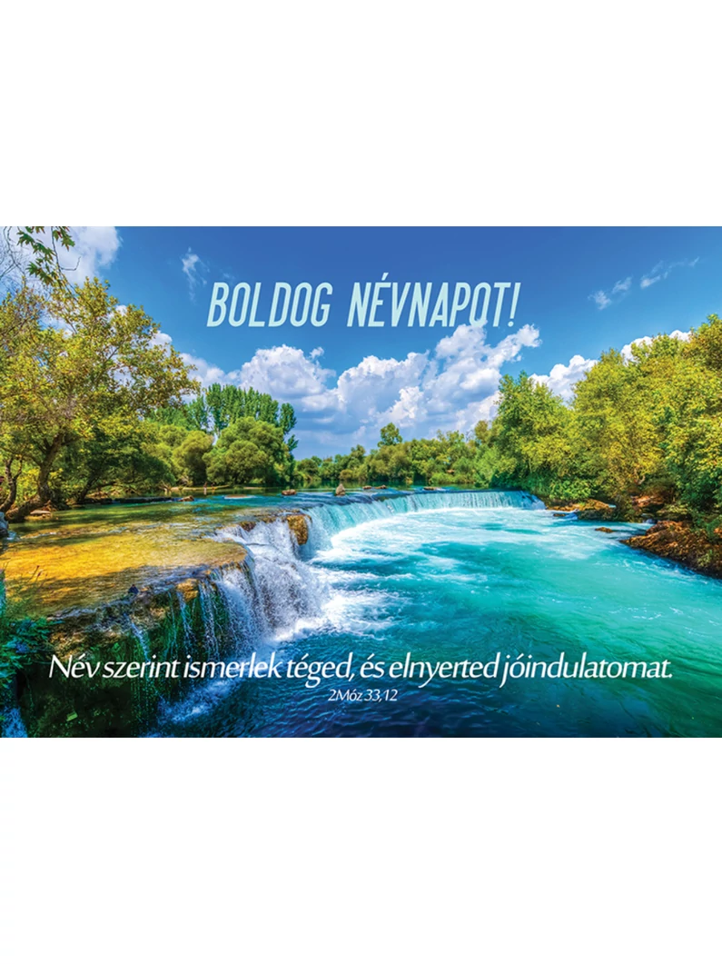 Név szerint ismerlek téged, és elnyerted jóindulatomat (névnap) – Képeslap csomag (KE-V8)