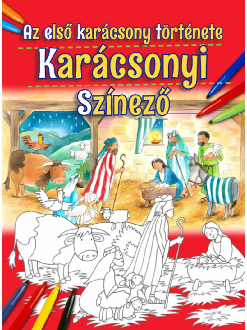 Karácsonyi színező – Az első karácsony története – Harmat Kiadó