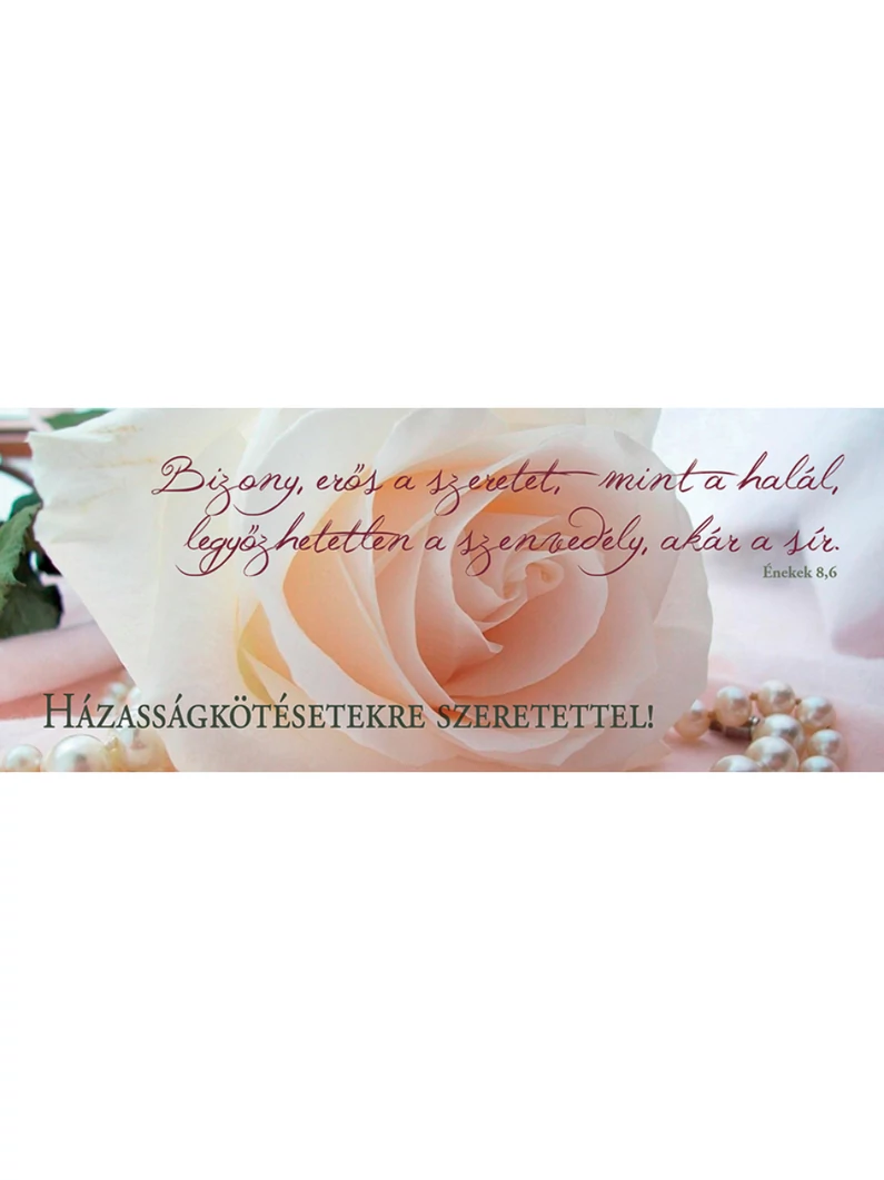 Bizony erős a szeretet... (esküvő) – Könyvjelző csomag (KJ-I11)