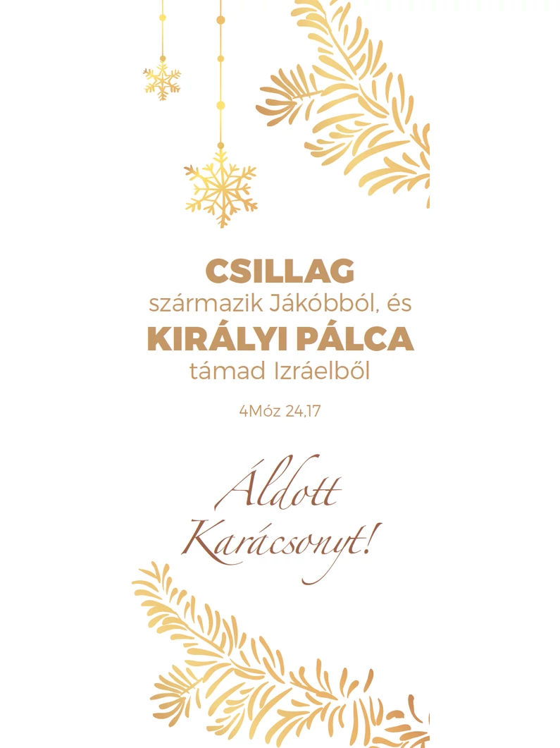 Csillag származik Jákóbból... – Karácsonyi könyvjelző csomag