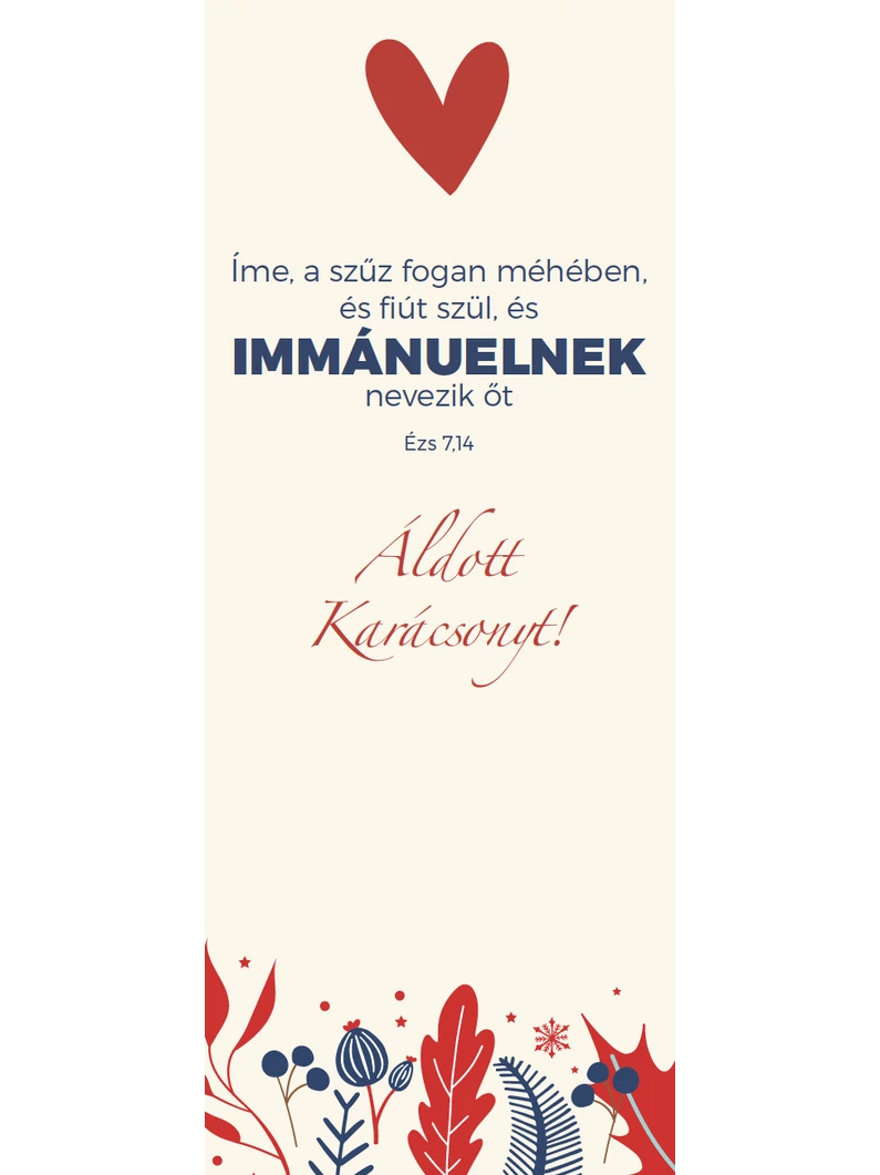 Íme, a szűz fogan méhében... – Karácsonyi könyvjelző csomag