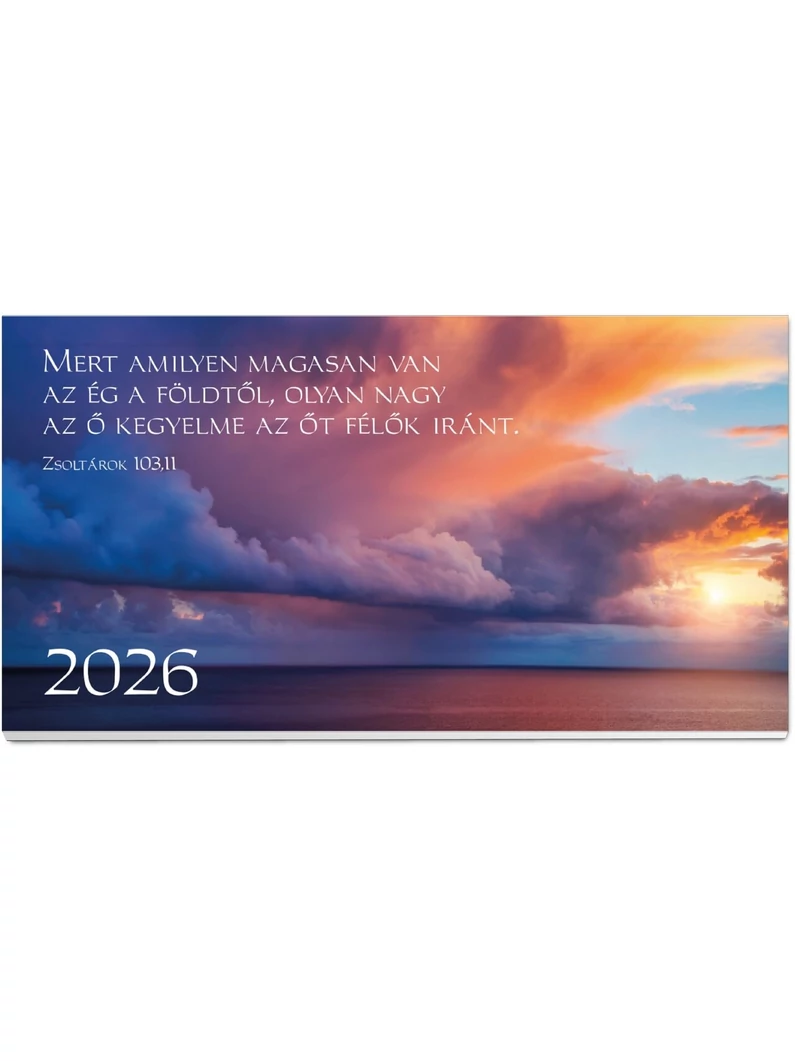 2026 Zsebnaptár – felhő