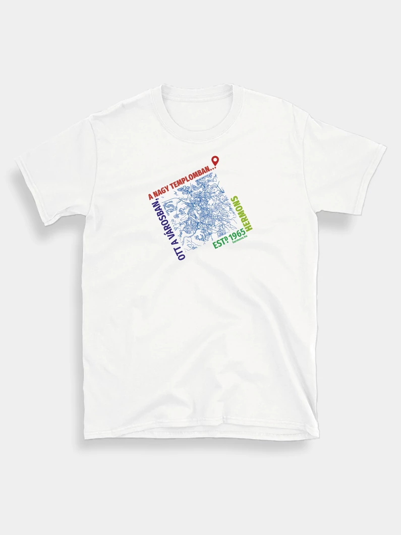 Ott a városban... (szögletes térkép) – uniszex póló