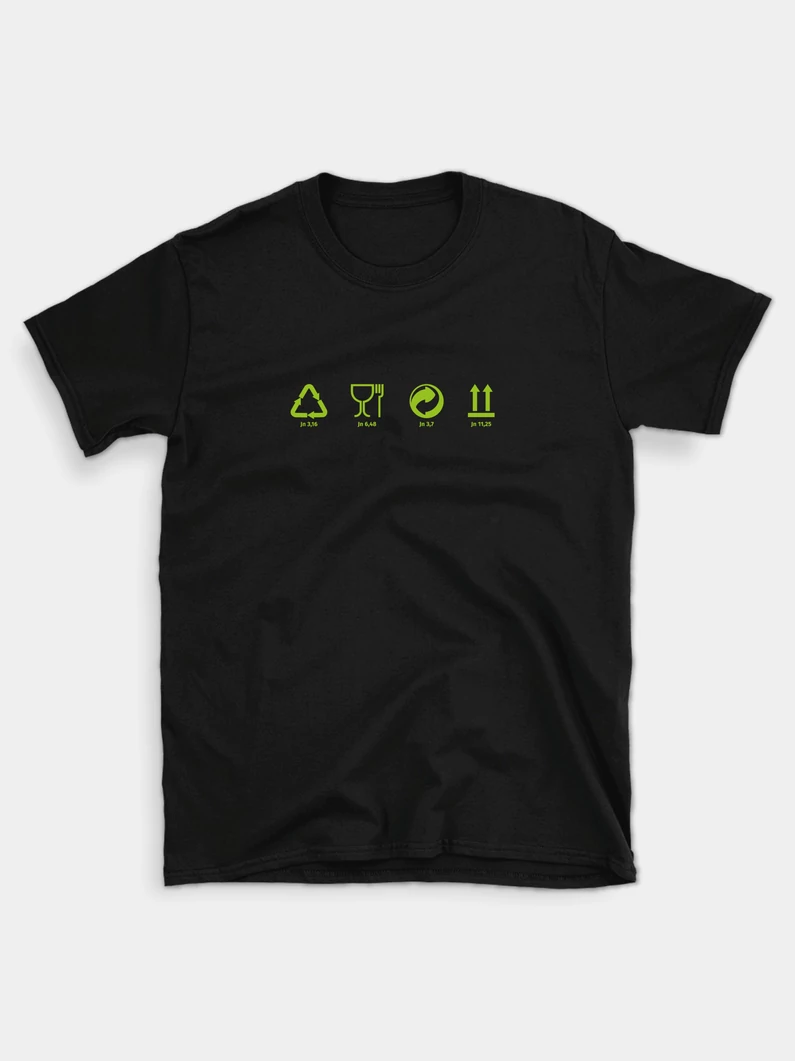 Csomagolásikonok – uniszex póló