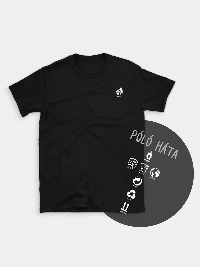 Csomagolásikonok (kétoldalas) – uniszex póló