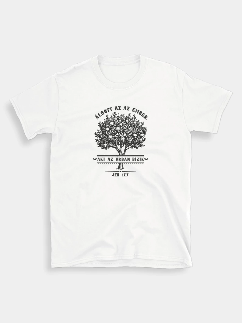Áldott, aki az Úrban bízik – uniszex póló