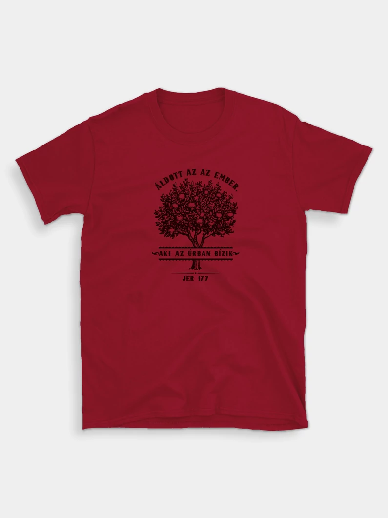 Áldott, aki az Úrban bízik – uniszex póló