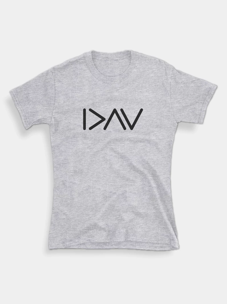 I>^V (Isten nagyobb) – női póló