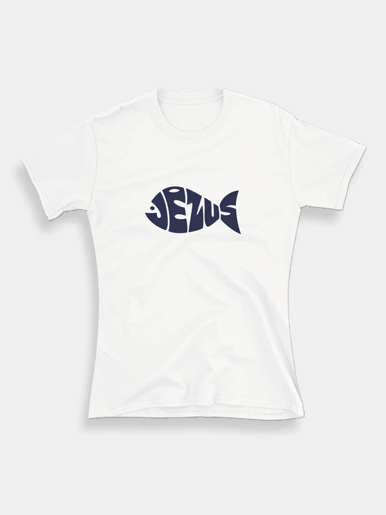 Jézus-hal – női póló