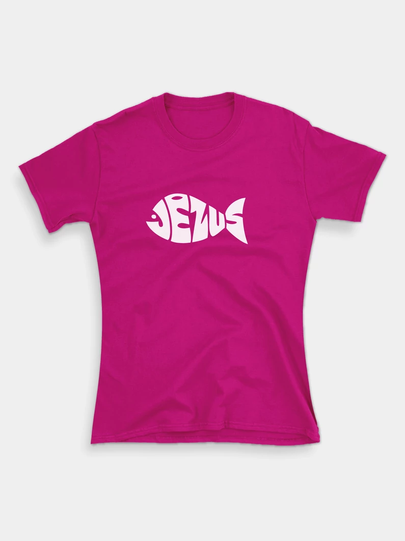 Jézus-hal – női póló