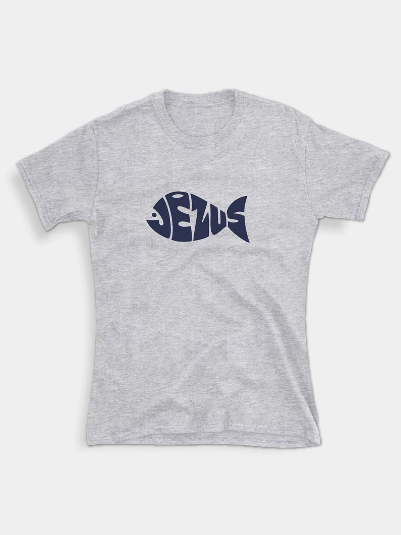 Jézus-hal – női póló
