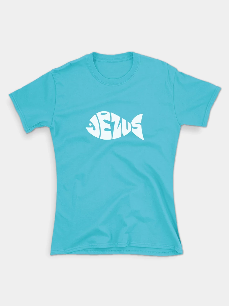 Jézus-hal – női póló