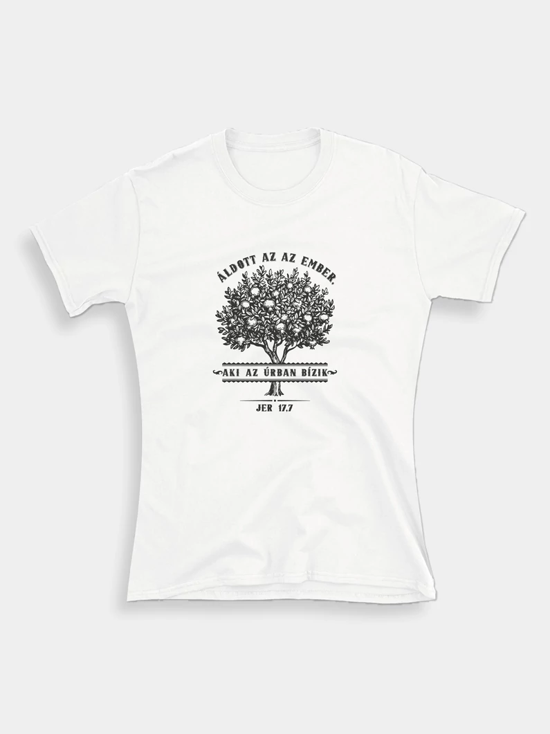 Áldott, aki az Úrban bízik – női póló
