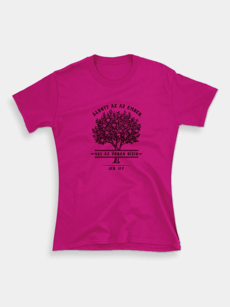 Áldott, aki az Úrban bízik – női póló