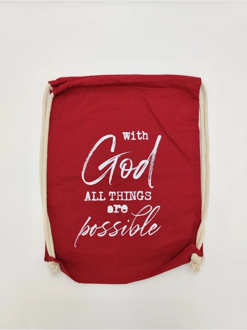 With God All Things Are Possible – tornazsák