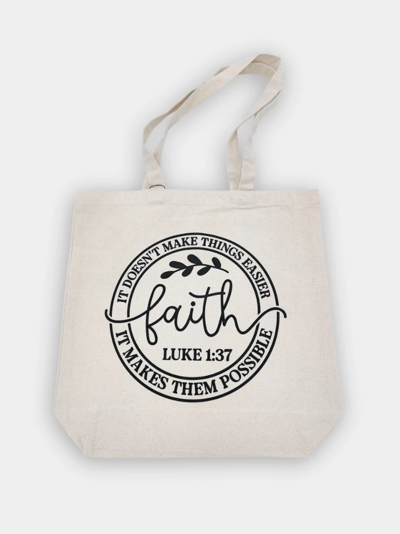 Faith – It Doesn't Make Things Easier – vászontáska