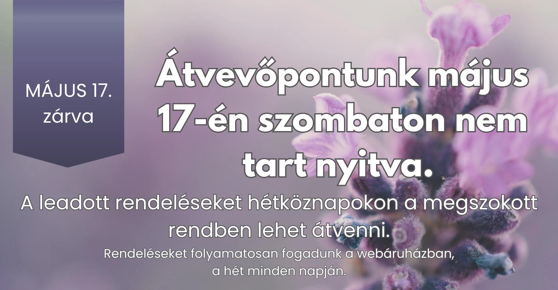 Május 17 zárva